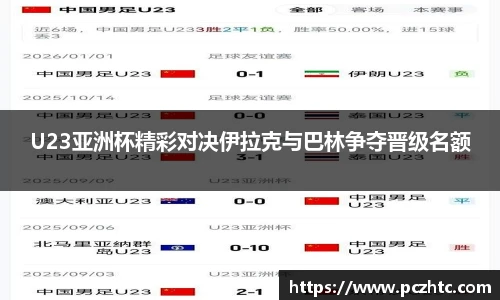 U23亚洲杯精彩对决伊拉克与巴林争夺晋级名额